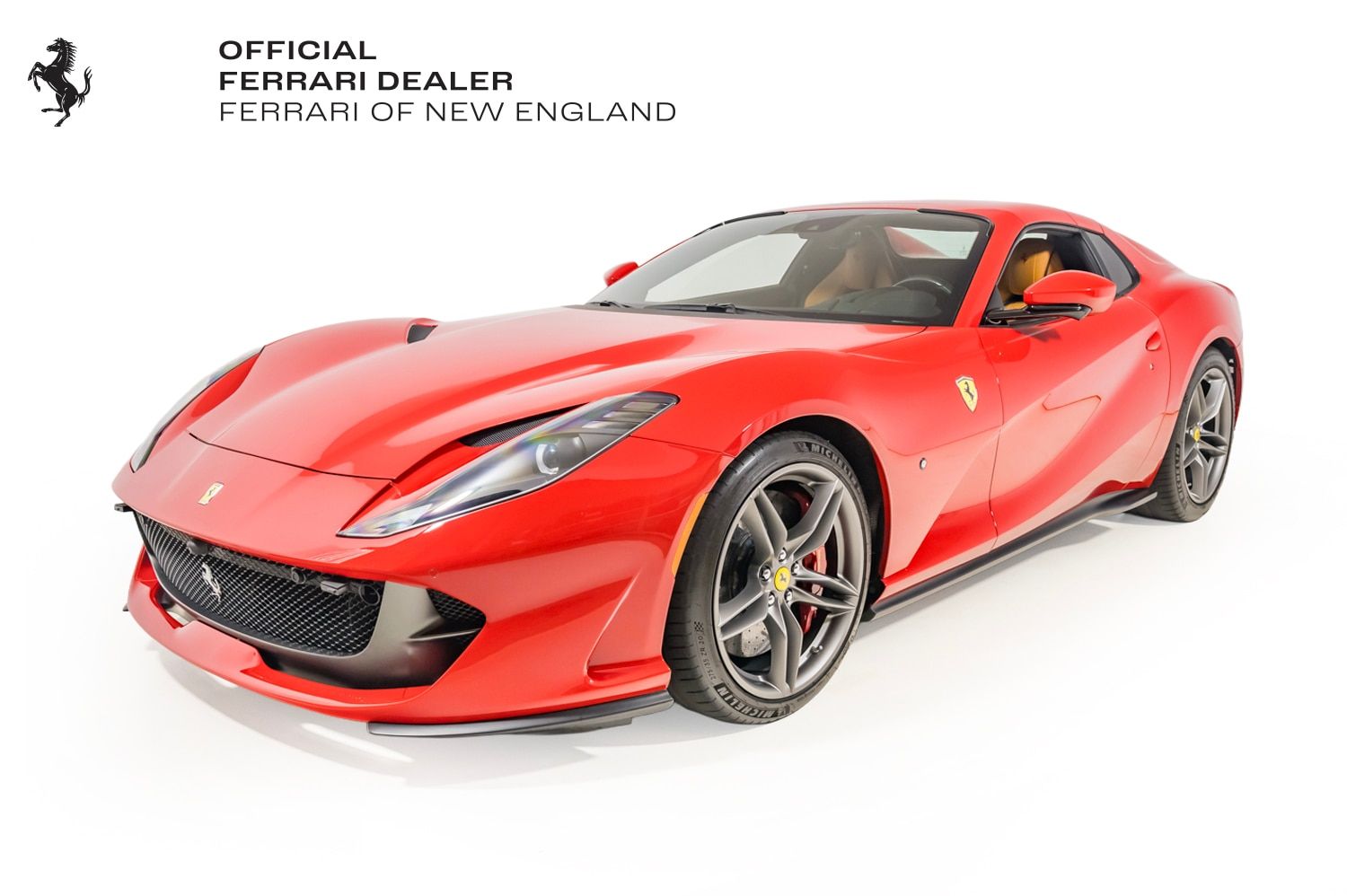 Rosso Scuderia 2021 Ferrari 812 Convertible Rear-Wheel Drive 7-Speed Manual