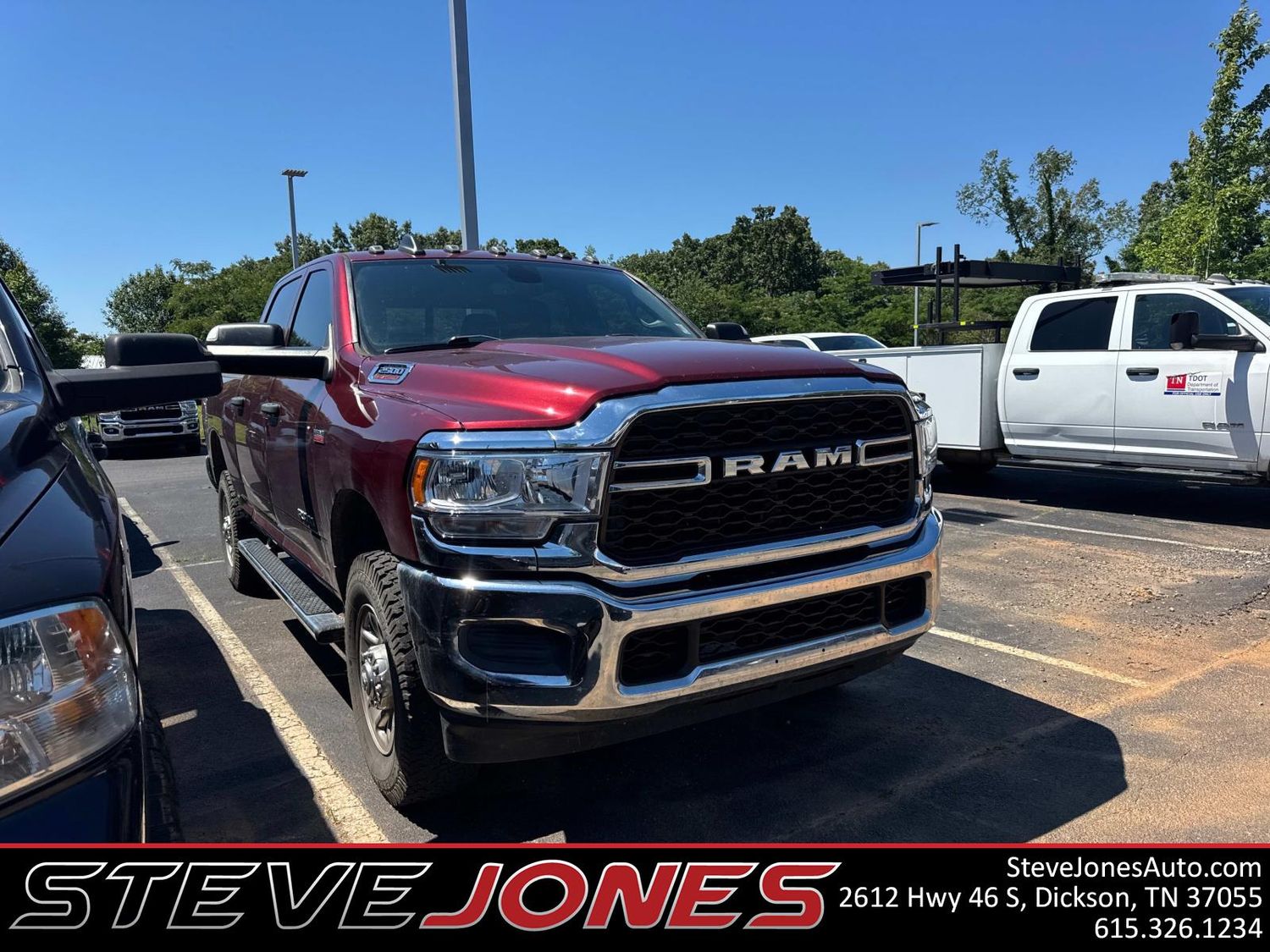 Delmonico Red Pearlcoat 2022 RAM 2500 Tradesman Crew Cab 4WD Pickup Truck Four-Wheel Drive 8-Speed Automatic