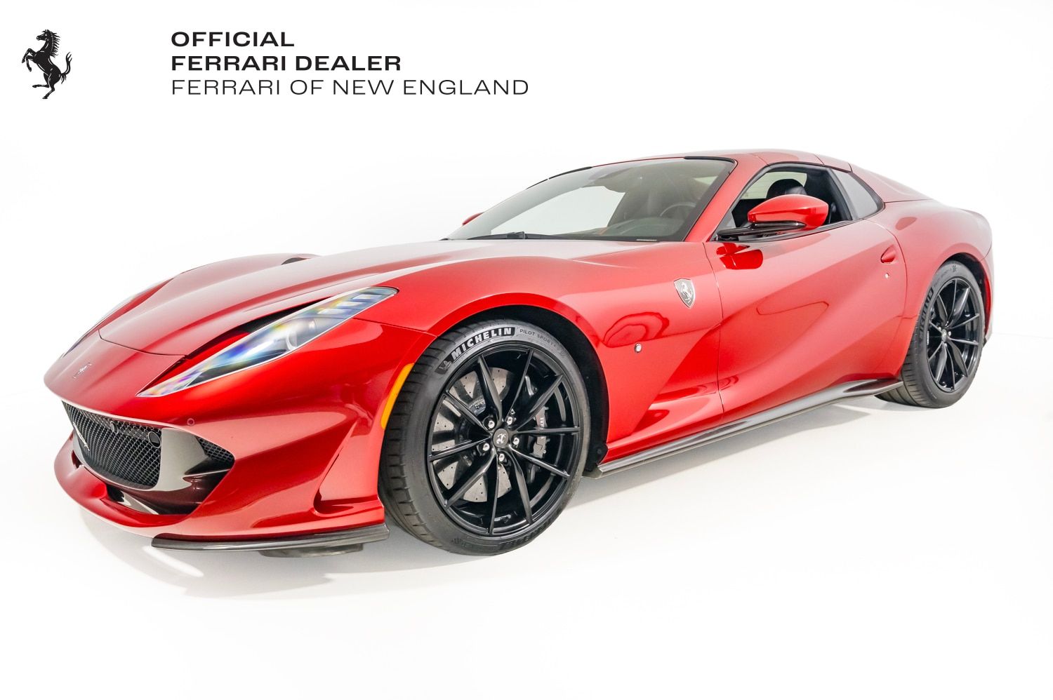 Rosso Portofino 2021 Ferrari 812 GTS RWD Convertible Rear-Wheel Drive 7-Speed Manual