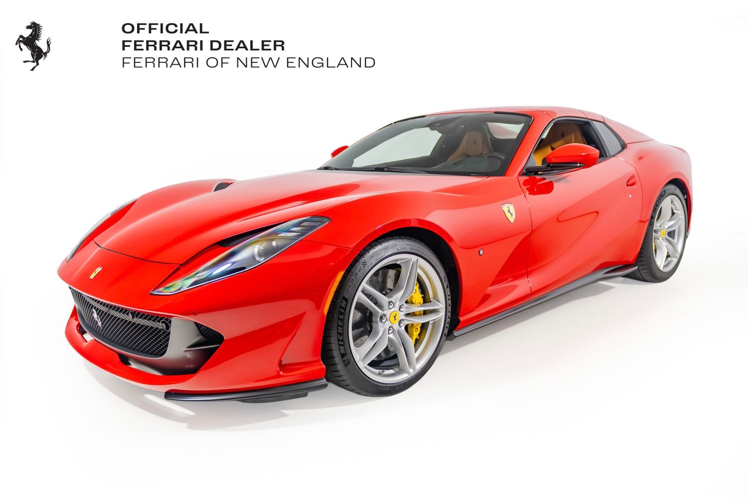 Rosso Corsa 2023 Ferrari 812 Convertible Rear-Wheel Drive 7-Speed Automatic