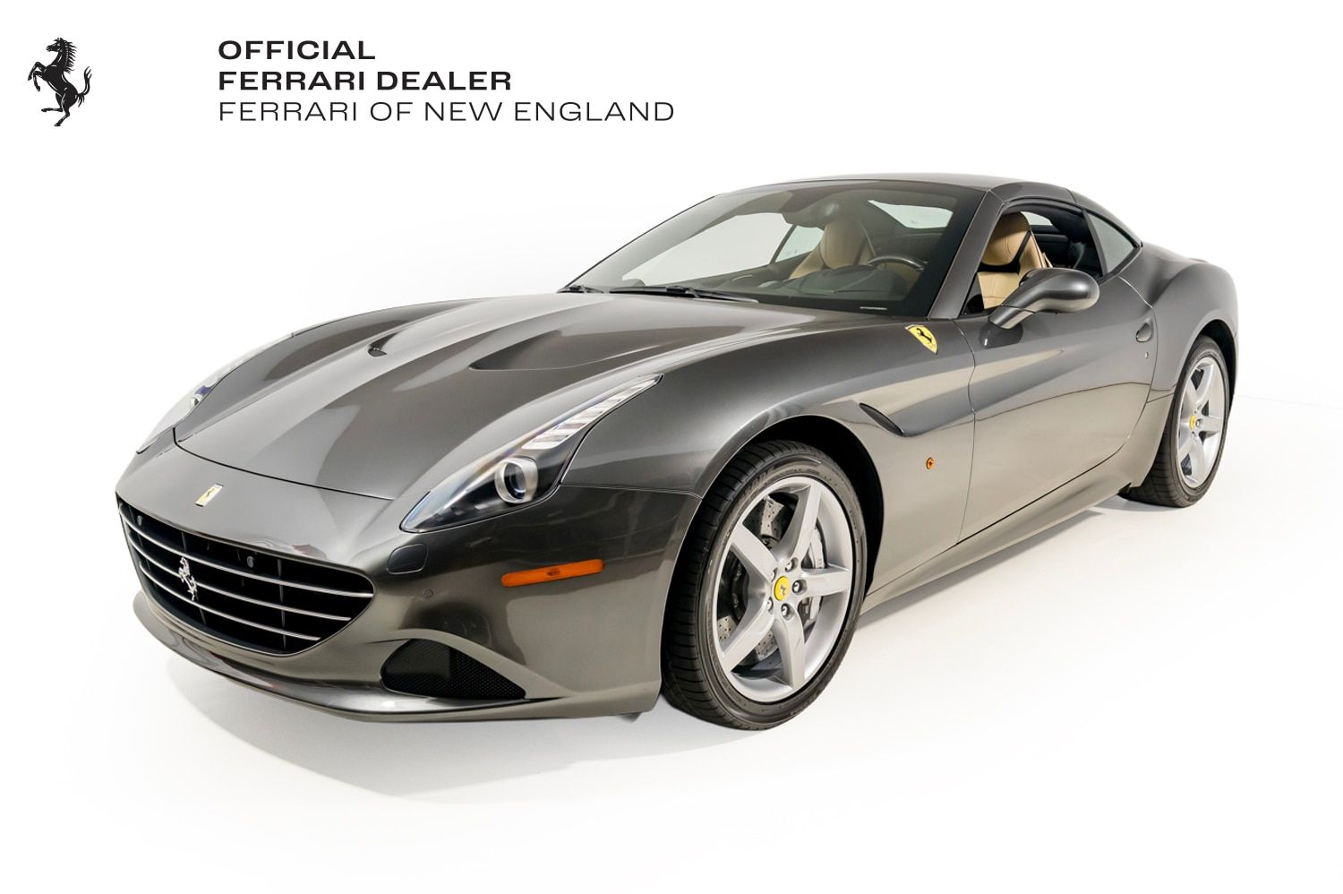 Grigio Silverstone Metallic 2015 Ferrari California T Convertible Rear-Wheel Drive 7-Speed Manual
