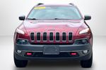 2015 Jeep Cherokee Trailhawk — Deep Cherry Red Crystal Pearlcoat exterior view 2, for sale at Lakeside Automotive Group in Spring Lake, MI