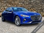 2019 Genesis G70 3.3T Advanced — Blue interior and detail view 10, for sale at A Better Way Wholesale Autos in Naugatuck, CT