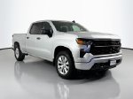 2022 Chevrolet Silverado 1500 Custom — Silver Ice Metallic exterior view 4, for sale at Legend  Auto Sales in Puyallup, WA