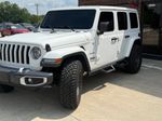 2018 Jeep Wrangler Unlimited Sahara — Bright White Clearcoat exterior view 3, for sale at Velocity Auto Source in RICHMOND, KY
