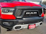 2019 Ram 1500 Rebel — Flame Red Clearcoat exterior view 8, for sale at Towbin Alfa Romeo in Henderson, NV
