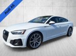 2025 Audi A5 Sportback 45 S line Premium — Glacier White Metallic primary exterior view, for sale at WALKER ACURA | DrivewithRJ in Metairie, LA