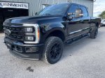 2023 Ford F-250SD Lariat — Agate Black Metallic exterior view 3, for sale at Tecforce Automotive in Bridgeport, NY