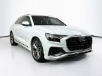 2021 Audi Q8 55 Prestige — Glacier White exterior view 2, for sale at Gerald Jones Honda in Augusta, GA
