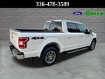 2018 Ford F-150 Lariat — White Platinum Clearcoat Metallic exterior view 6, for sale at Green Ford in Greensboro, NC