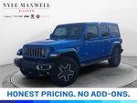 2026 Jeep Wrangler Sahara - Hydro Blue Pearl Coat exterior view 1