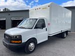 2019 GMC Savana 3500 Work Van — Summit White exterior view 3, for sale at Tecforce Automotive in Bridgeport, NY