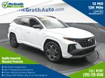 2024 Hyundai Tucson Hybrid N Line — White Pearl primary exterior view, for sale at McGrath Ford in Hiawatha, IA