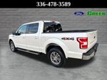 2018 Ford F-150 Lariat — White Platinum Clearcoat Metallic exterior view 4, for sale at Green Ford in Greensboro, NC