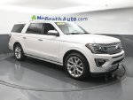2019 Ford Expedition Max Platinum — White Platinum Clearcoat Metallic exterior view 2, for sale at McGrath Ford in Hiawatha, IA