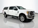 2017 Ford F-250SD Lariat — White Platinum Clearcoat Metallic exterior view 4, for sale at Legend  Auto Sales in Puyallup, WA