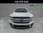 2018 Ford F-150 Lariat — White Platinum Clearcoat Metallic interior and detail view 9, for sale at Green Ford in Greensboro, NC
