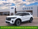 2026 Ford Explorer Platinum — White Metallic exterior view 2, for sale at Green Ford in Greensboro, NC