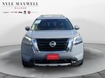 2023 Nissan Pathfinder Platinum — Boulder Gray interior and detail view 18, for sale at Nyle Maxwell CDJR Killeen in Killeen, TX