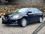 2017 Nissan Sentra S — Super Black primary exterior view, for sale at A Better Way Wholesale Autos in Naugatuck, CT