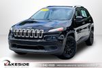 2018 Jeep Cherokee — Diamond Black Crystal Pearlcoat primary exterior view, for sale at Lakeside Automotive Group in Spring Lake, MI