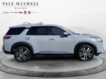 2023 Nissan Pathfinder Platinum — Boulder Gray interior and detail view 17, for sale at Nyle Maxwell CDJR Killeen in Killeen, TX