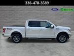 2018 Ford F-150 Lariat — White Platinum Clearcoat Metallic exterior view 7, for sale at Green Ford in Greensboro, NC