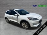 2020 Ford Escape Titanium — White Metallic exterior view 7, for sale at Green Ford in Greensboro, NC