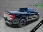 2023 Ford F-150 Lariat — Black Metallic exterior view 5, for sale at Green Ford in Greensboro, NC