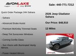 2026 Jeep Gladiator Sahara - Anvil Clearcoat exterior view 6