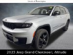 2023 Jeep Grand Cherokee L Altitude — Silver Zynith primary exterior view, for sale at Lincoln of Bloomington in Bloomington, MN
