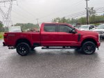 2024 Ford F-350SD Lariat — Red Metallic exterior view 8, for sale at Tecforce Automotive in Bridgeport, NY