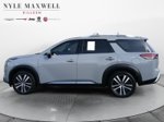 2023 Nissan Pathfinder Platinum — Boulder Gray interior and detail view 13, for sale at Nyle Maxwell CDJR Killeen in Killeen, TX