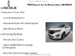 2016 Ford Edge Sport — White Platinum Metallic Tri-Coat interior and detail view 9, for sale at Lincoln of Bloomington in Bloomington, MN