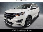 2016 Ford Edge Sport — White Platinum Metallic Tri-Coat primary exterior view, for sale at Lincoln of Bloomington in Bloomington, MN