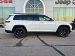 2024 Jeep Grand Cherokee L Altitude — Bright White Clearcoat exterior view 4, for sale at Williams Brothers Dodge Chrysler Jeep Ram of Dundee in Dundee, MI