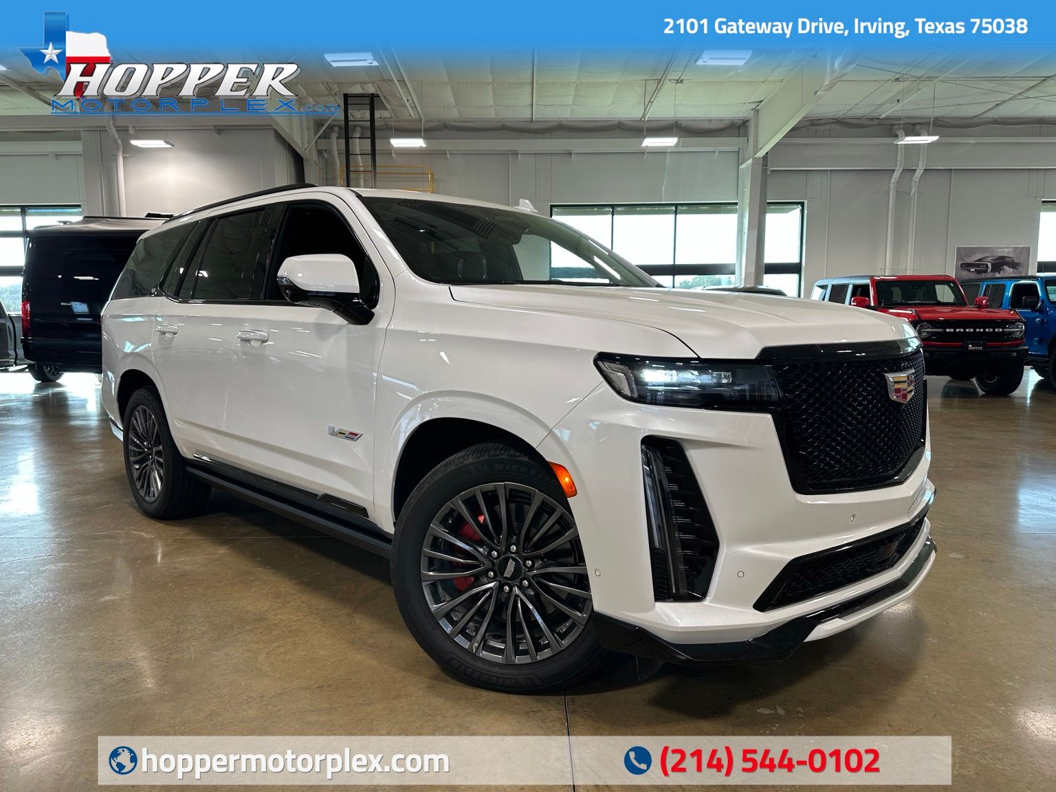 Crystal White Tricoat 2023 Cadillac Escalade-V SUV / Crossover All-Wheel Drive 10-Speed Automatic