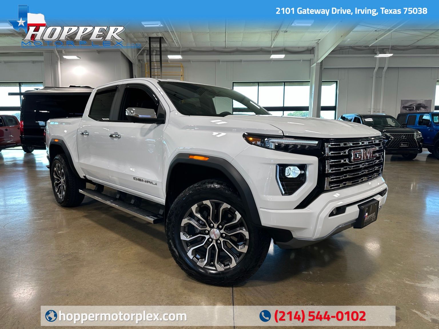 Summit White 2024 GMC Canyon Pickup Truck Four-Wheel Drive 8-Speed Automatic