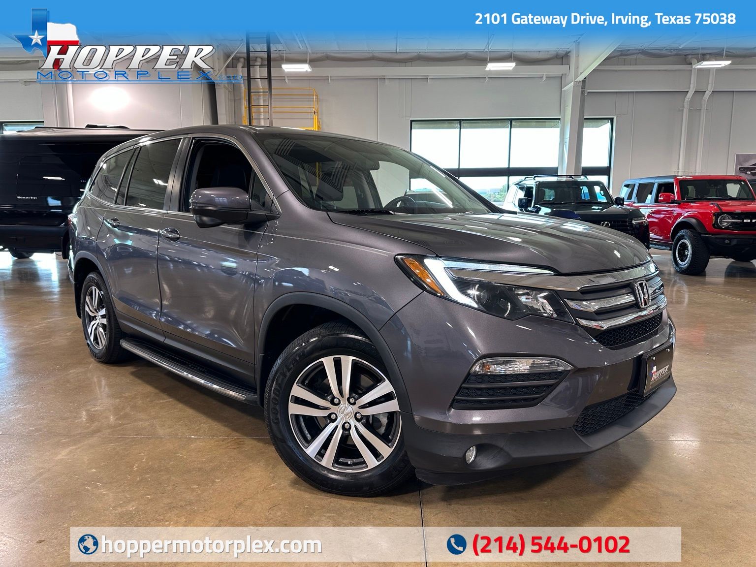 Gray 2018 Honda Pilot SUV / Crossover Front-Wheel Drive 6-Speed Automatic