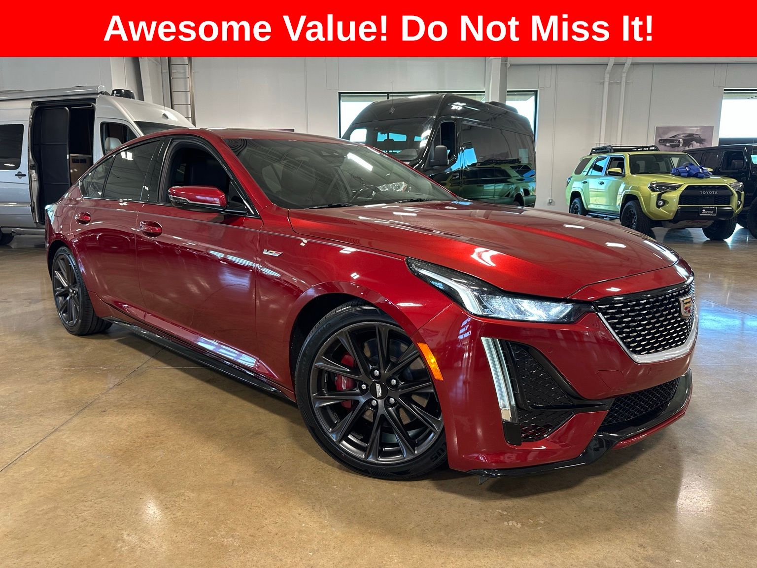 Radiant Red Tintcoat 2023 Cadillac CT5 V-Series RWD Sedan Rear-Wheel Drive Automatic