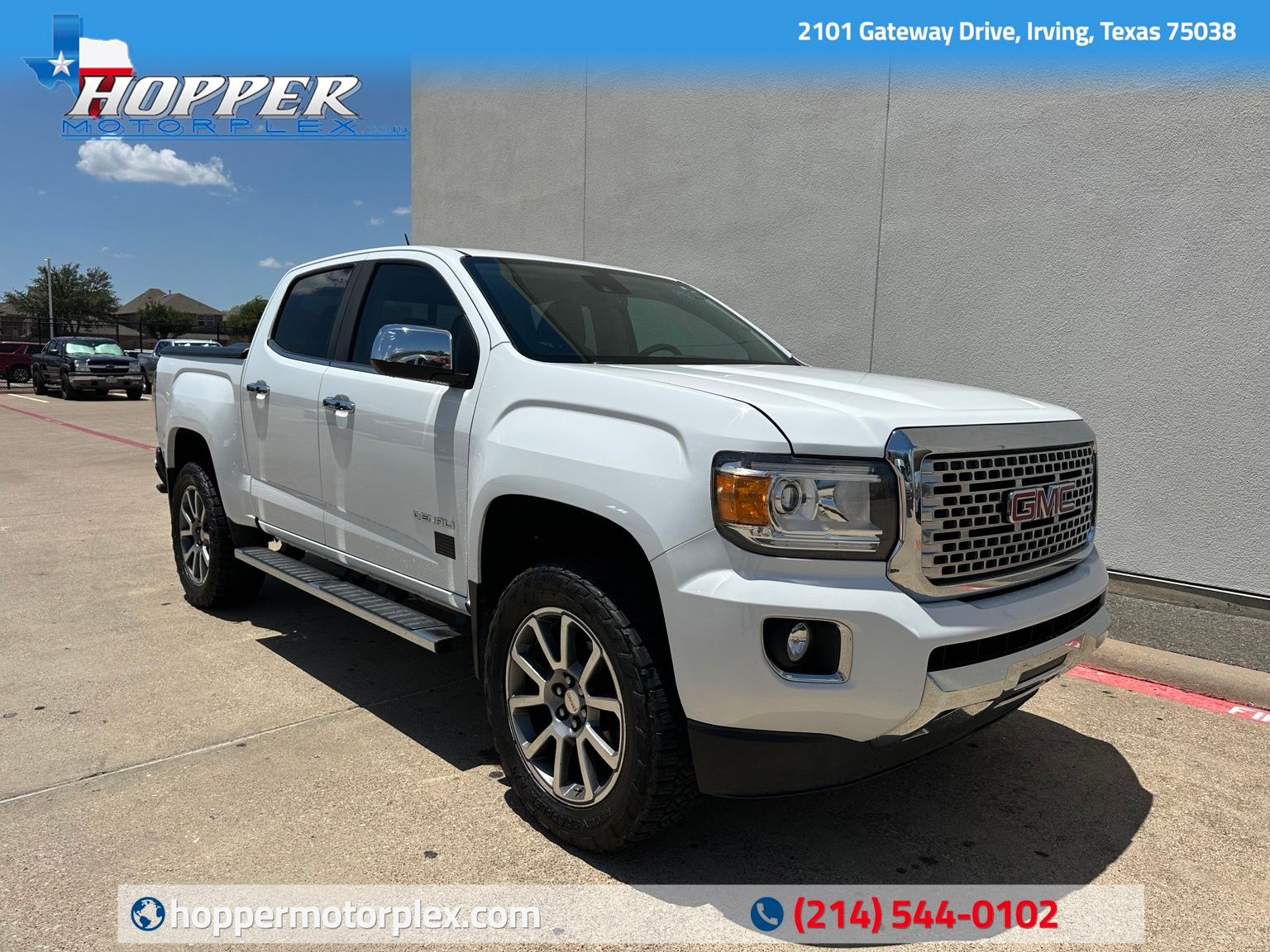 Summit White 2019 GMC Canyon Pickup Truck Four-Wheel Drive 8-Speed Automatic