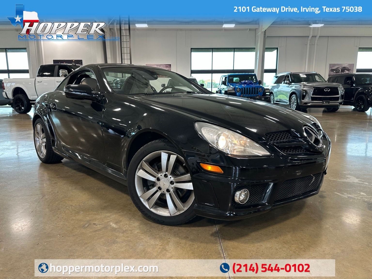 Black 2011 Mercedes-Benz SLK 300 Convertible Rear-Wheel Drive 7-Speed Automatic