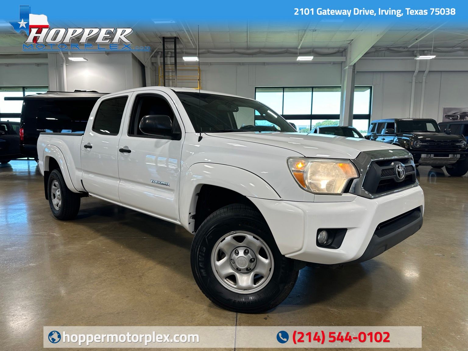 Super White 2013 Toyota Tacoma Pickup Truck 4X2 5-Speed Automatic Overdrive