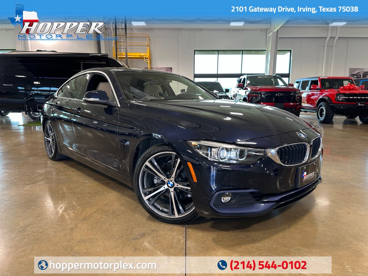 Imperial Blue Metallic 2019 BMW 4 Series Sedan Rear-Wheel Drive 8-Speed Automatic