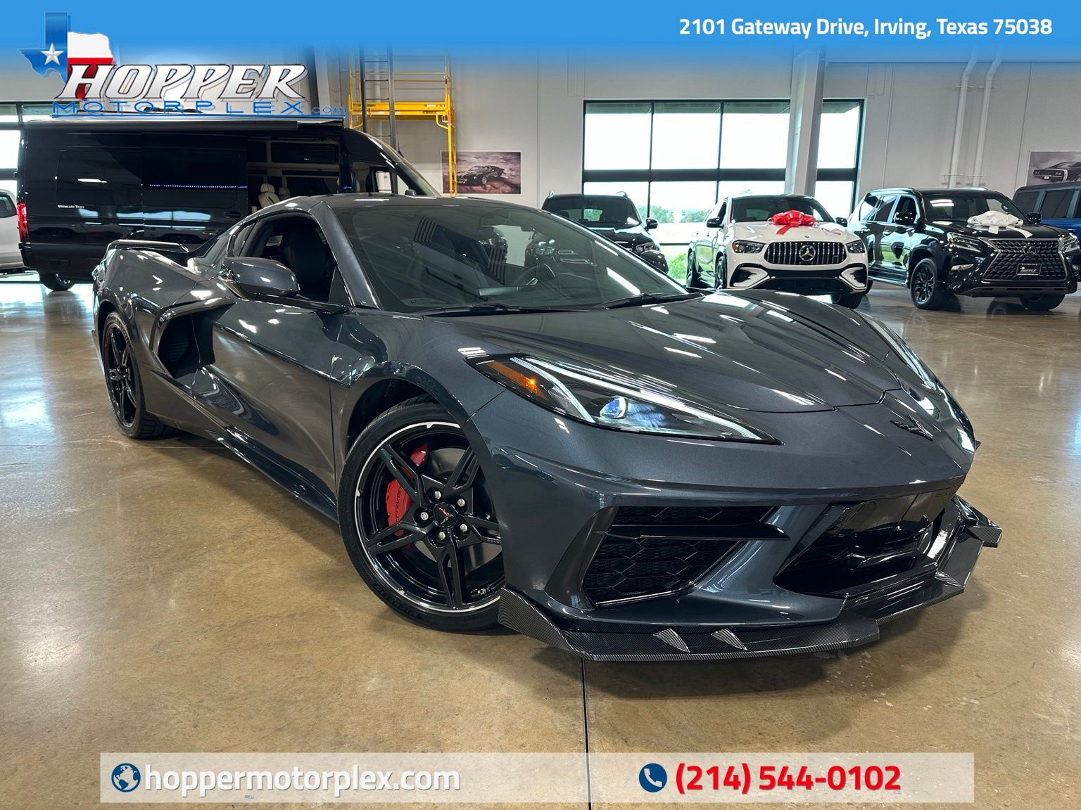Shadow Gray Metallic 2021 Chevrolet Corvette Coupe Rear-Wheel Drive 8-Speed Dual Clutch