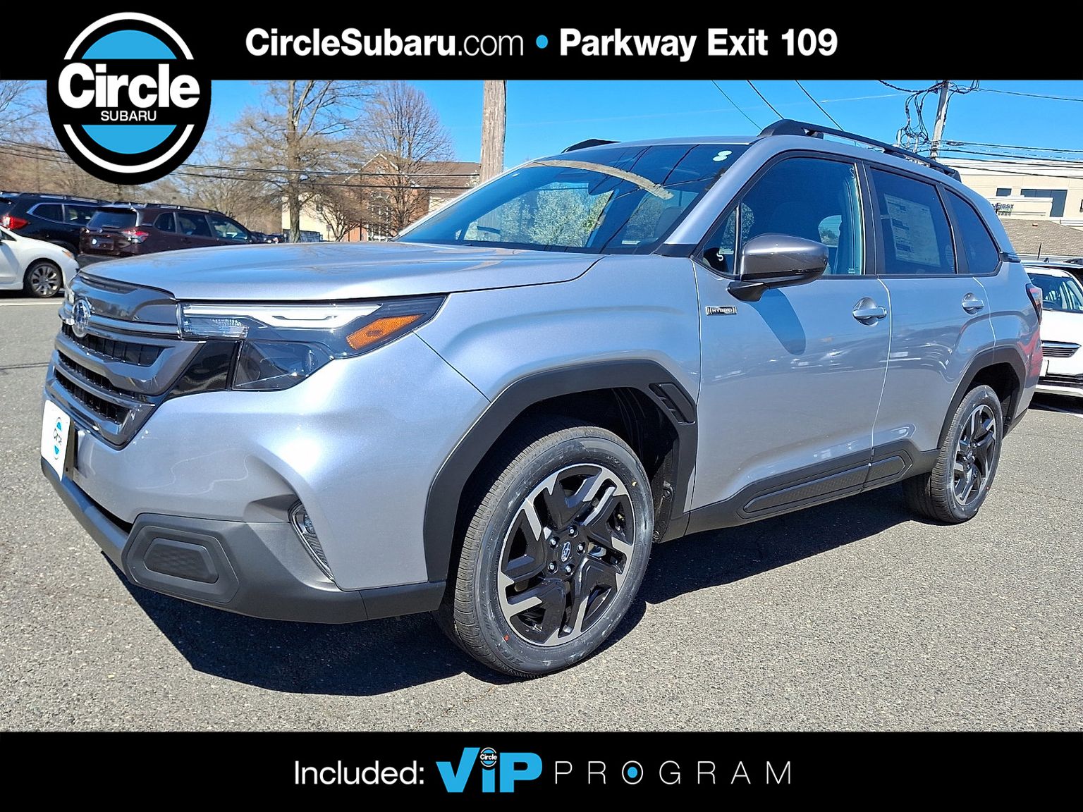 Ice Silver Metallic 2026 Subaru Forester Hybrid Premium AWD SUV / Crossover All-Wheel Drive Continuously Variable Transmission