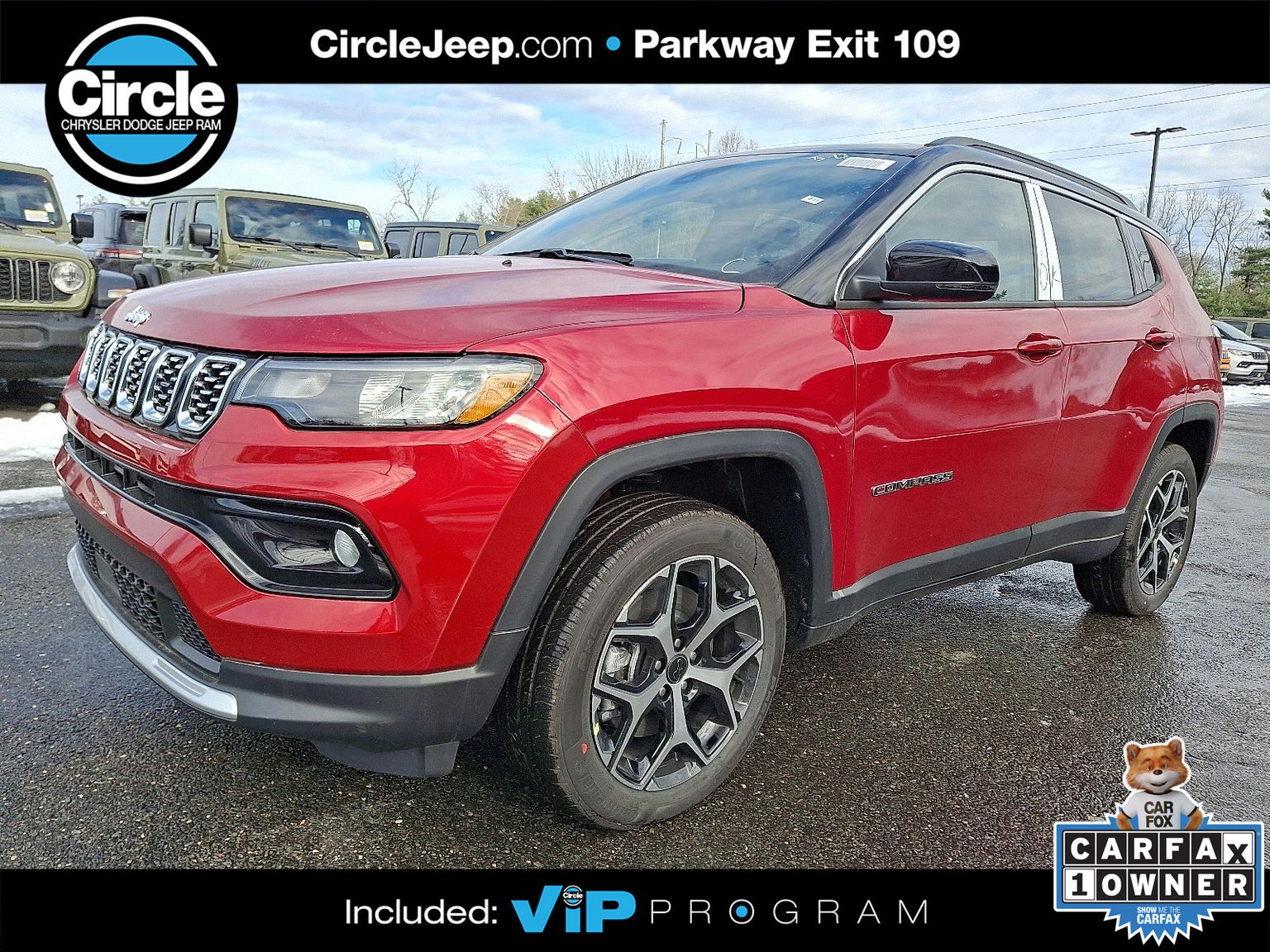 Red Hot Pearlcoat 2026 Jeep Compass SUV / Crossover Four-Wheel Drive 8-Speed Automatic
