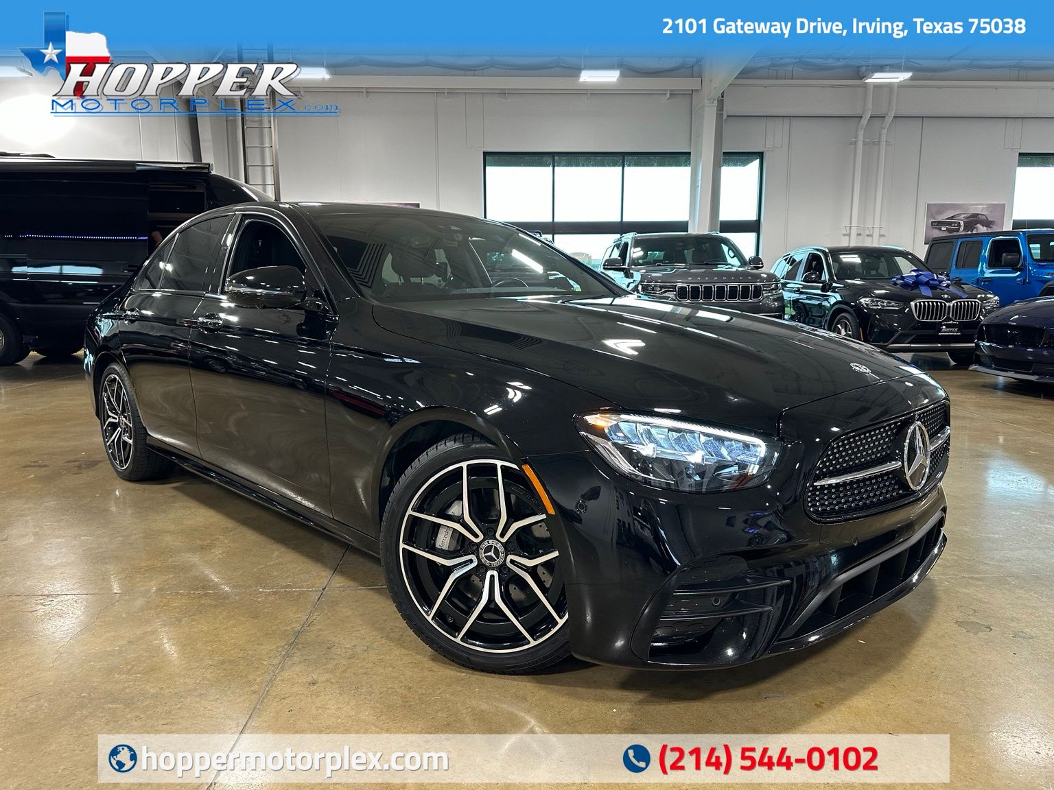 Black 2022 Mercedes-Benz E-Class Sedan Rear-Wheel Drive 9-Speed Automatic