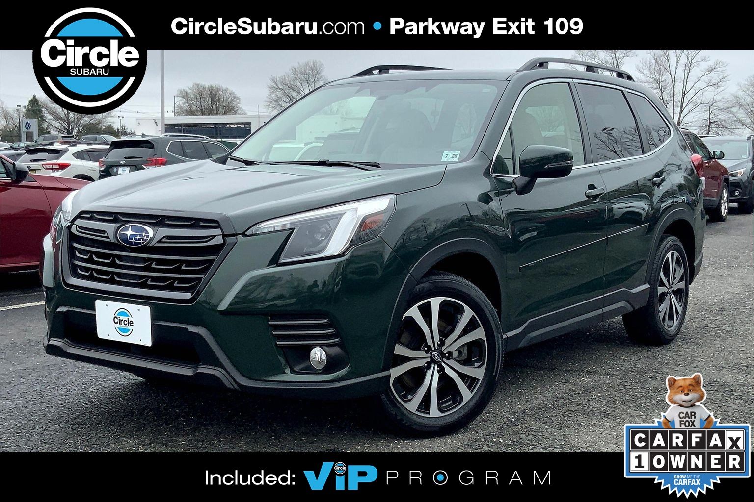 Cascade Green Silica 2023 Subaru Forester Limited Crossover AWD SUV / Crossover All-Wheel Drive Continuously Variable Transmission