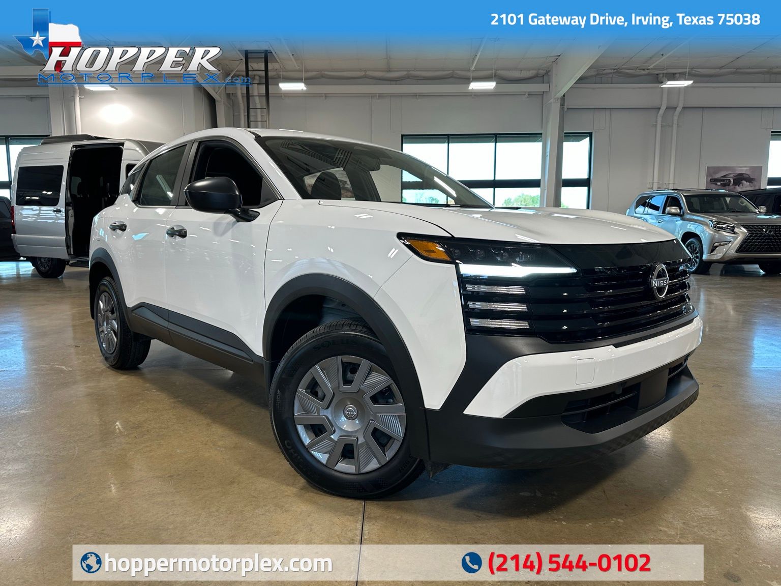 White (Fresh Powder) 2025 Nissan Kicks S FWD SUV / Crossover Front-Wheel Drive Continuously Variable Transmission